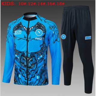Chándal Napoli 2025/26 (Blue II Long Zipper) - NIÑOS